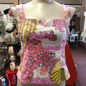 Nanette Lepore Top Size 6 Multi Color